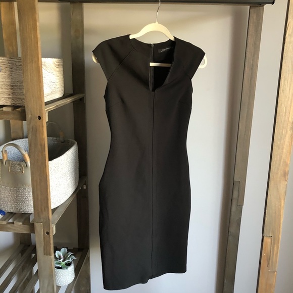 Zara Dresses & Skirts - Zara Black Sleek Dress XS
